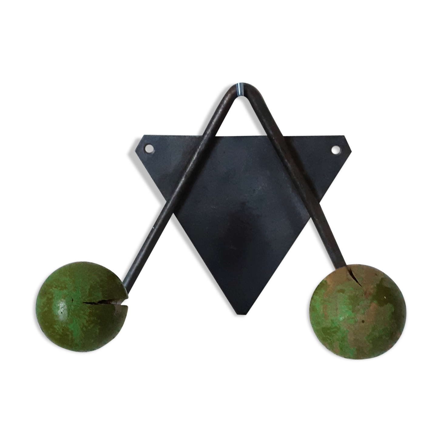 Coat door patère balls