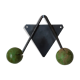 Coat door patère balls