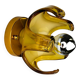 Carlo Nason sconce for Mazzega Murano, orange Murano blown glass Italy, 1970s