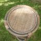 Side table in rattan and bamboo