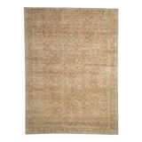 Grand Tapis Vintage Pêche & Beige – Motifs Fins, Tons Clairs, 298x400 Cm