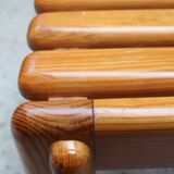 Stool design scandinavian sauna solid pine 1970