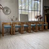 Set of 6 oak chairs with armrests Ate Van Apeldoorn