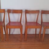 Suite of 4 chairs vintage bistro Diago