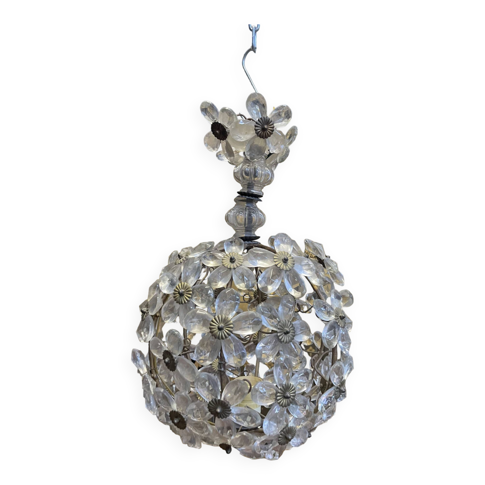 Round glass chandelier maison baguès