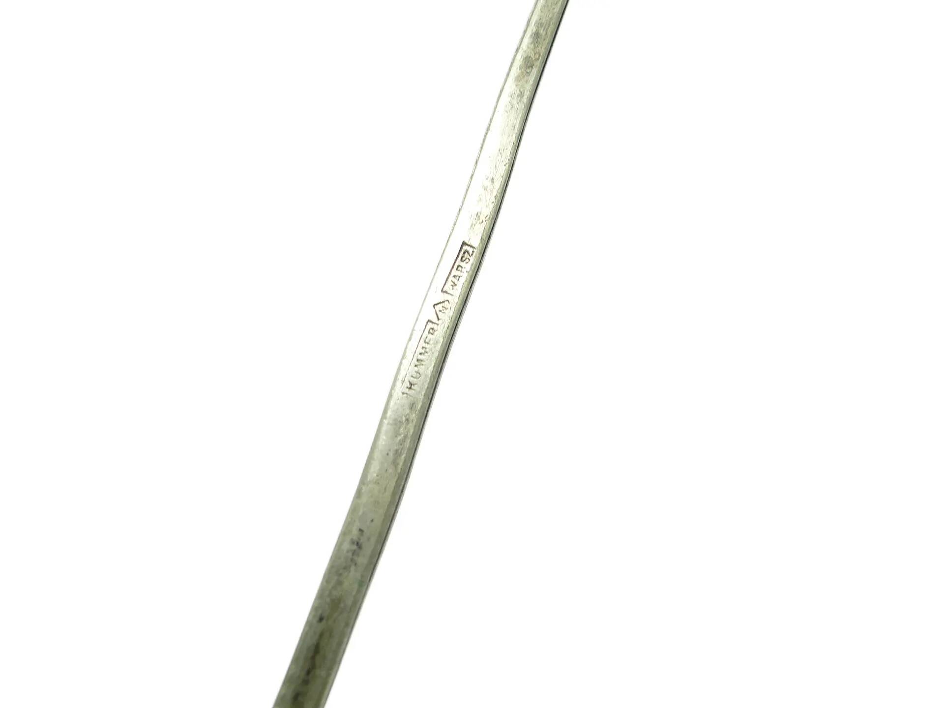 Art Nouveau soup ladle, silver-plated alpacca, Kummer, Poland, 1920s.