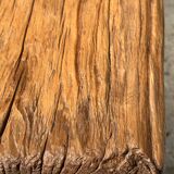 Small side table or stool in blond teak H:30 L43 l27