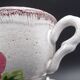 Set of 10 tea cups or coffee Niderviller model Cassandra - Flower decoration