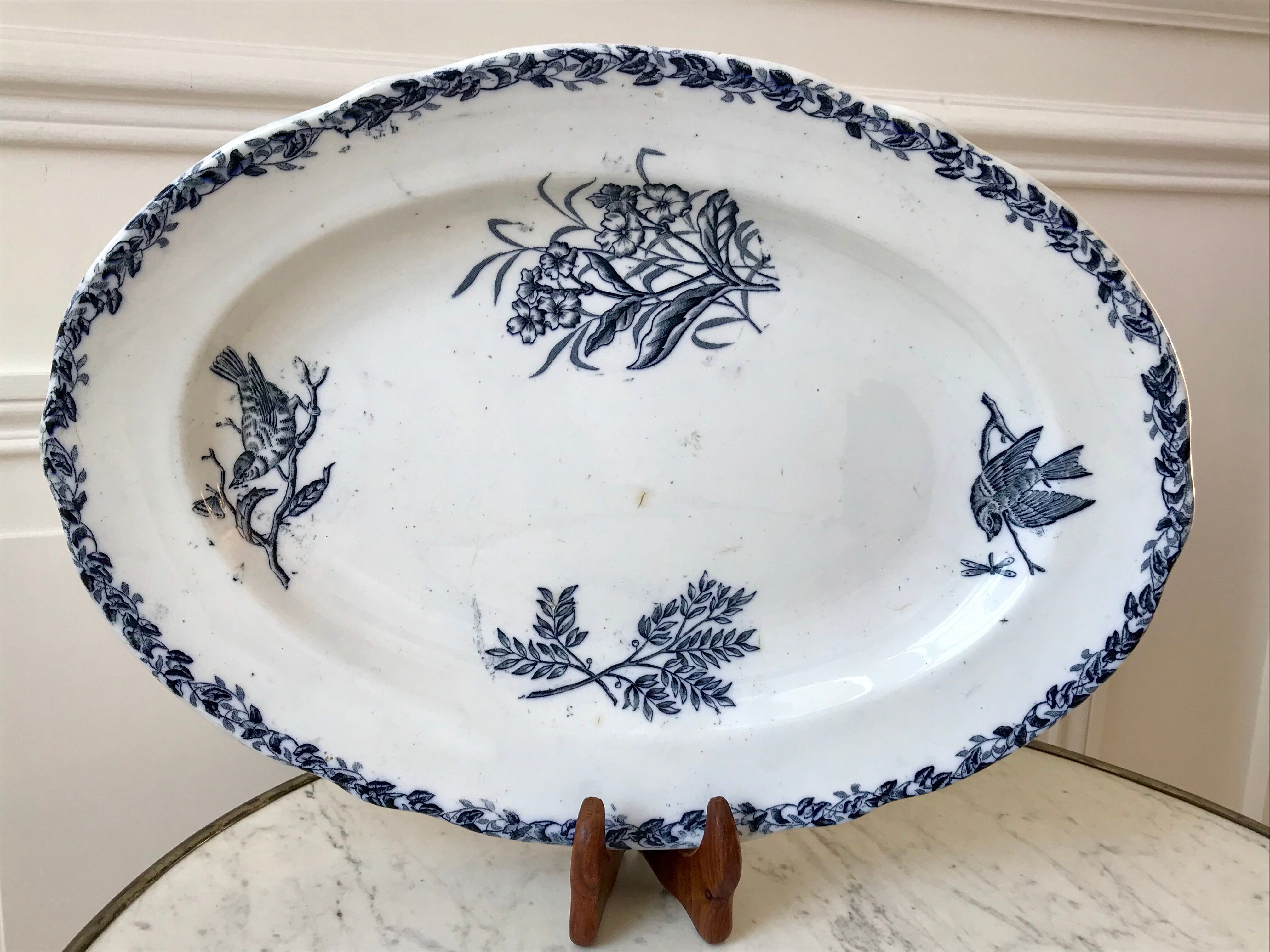 Oval dish Terre de Fer early nineteenth