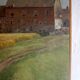 Impressionist painting of belgian farmhouse scene