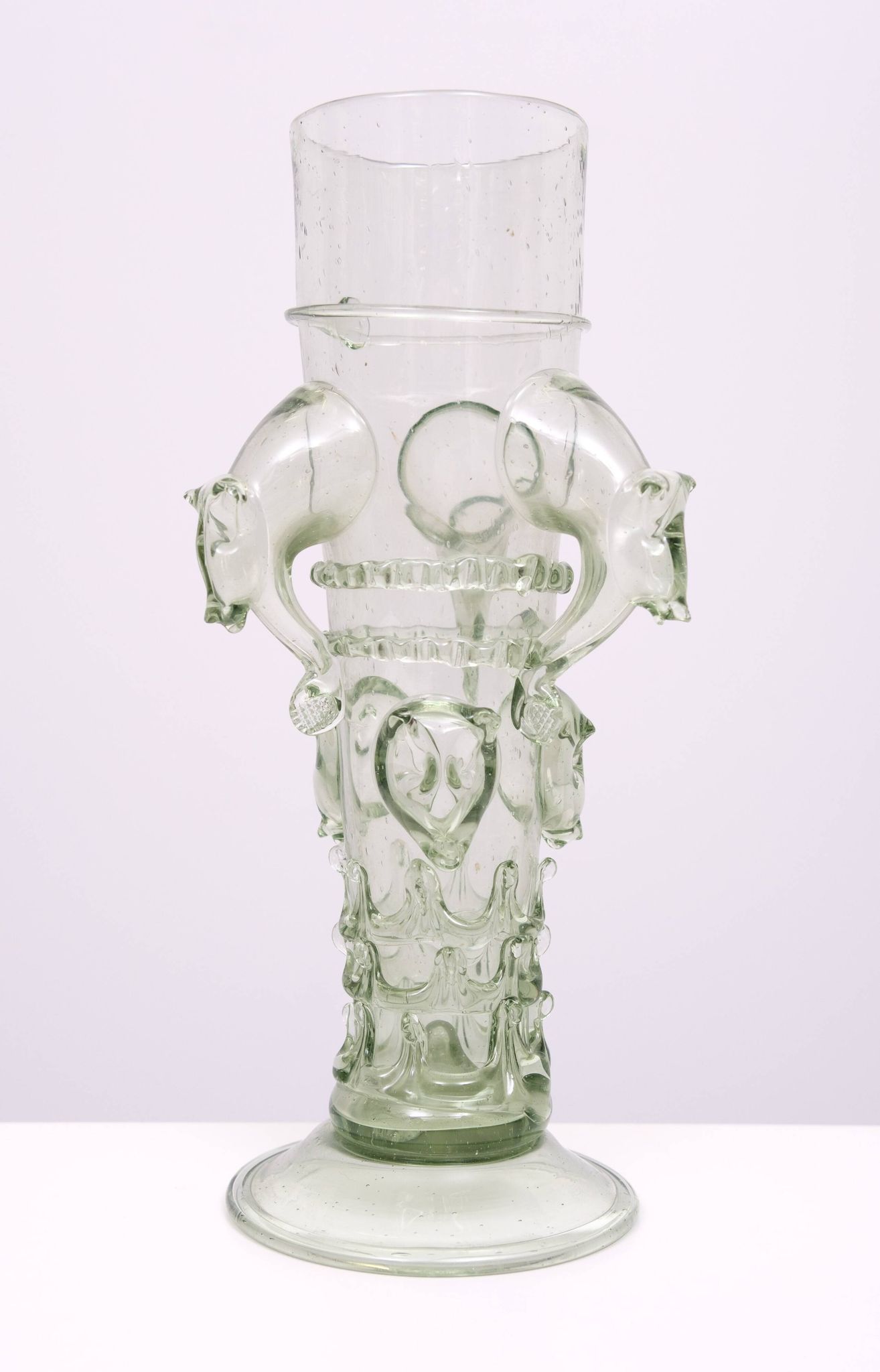 Vase en verre d'art vénitien du début du XXe siècle