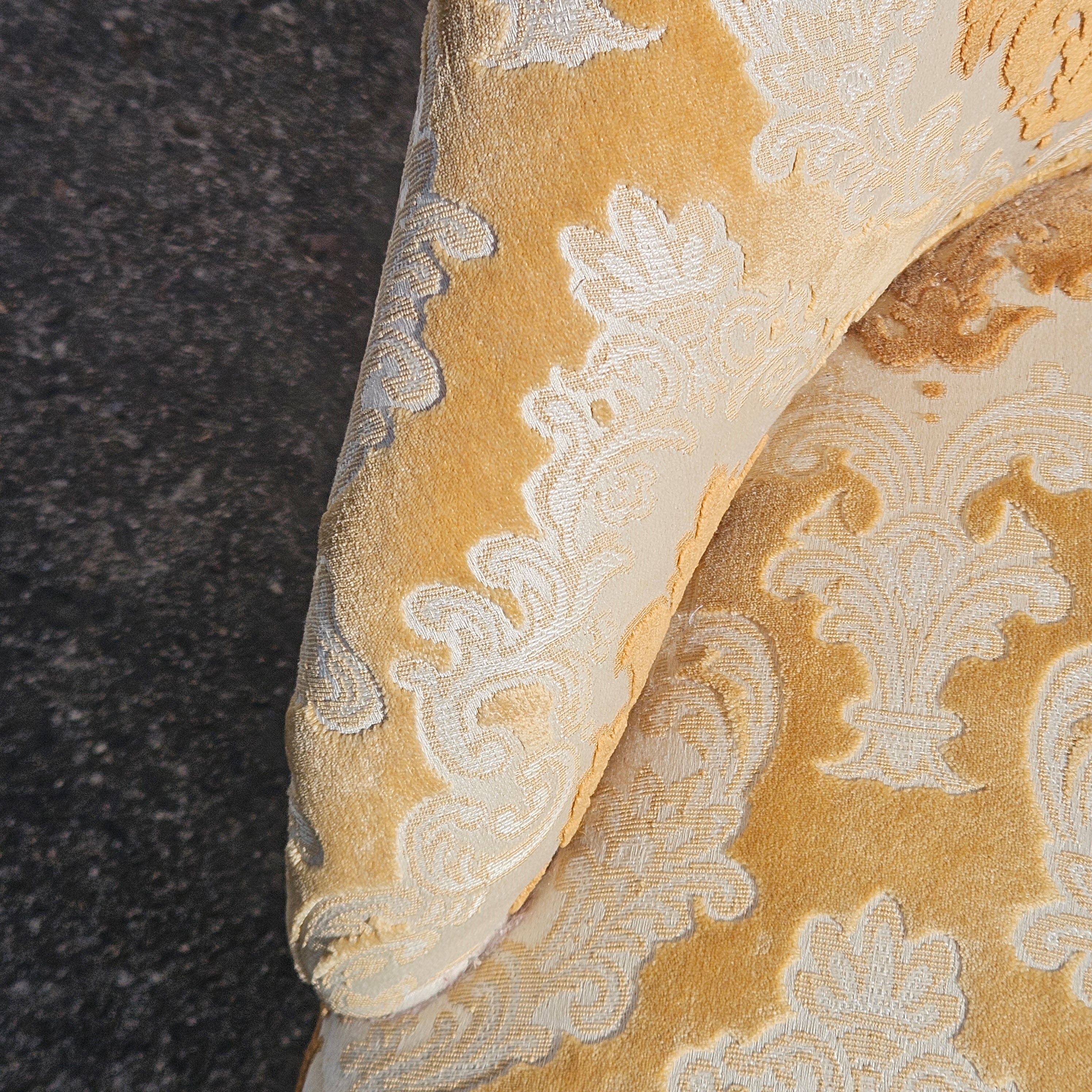 2 French Vintage Crapaud Seater-golden beige Cocktail Chairs 60s