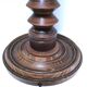 XL turned wooden lamp base H.47 cm 1950s design