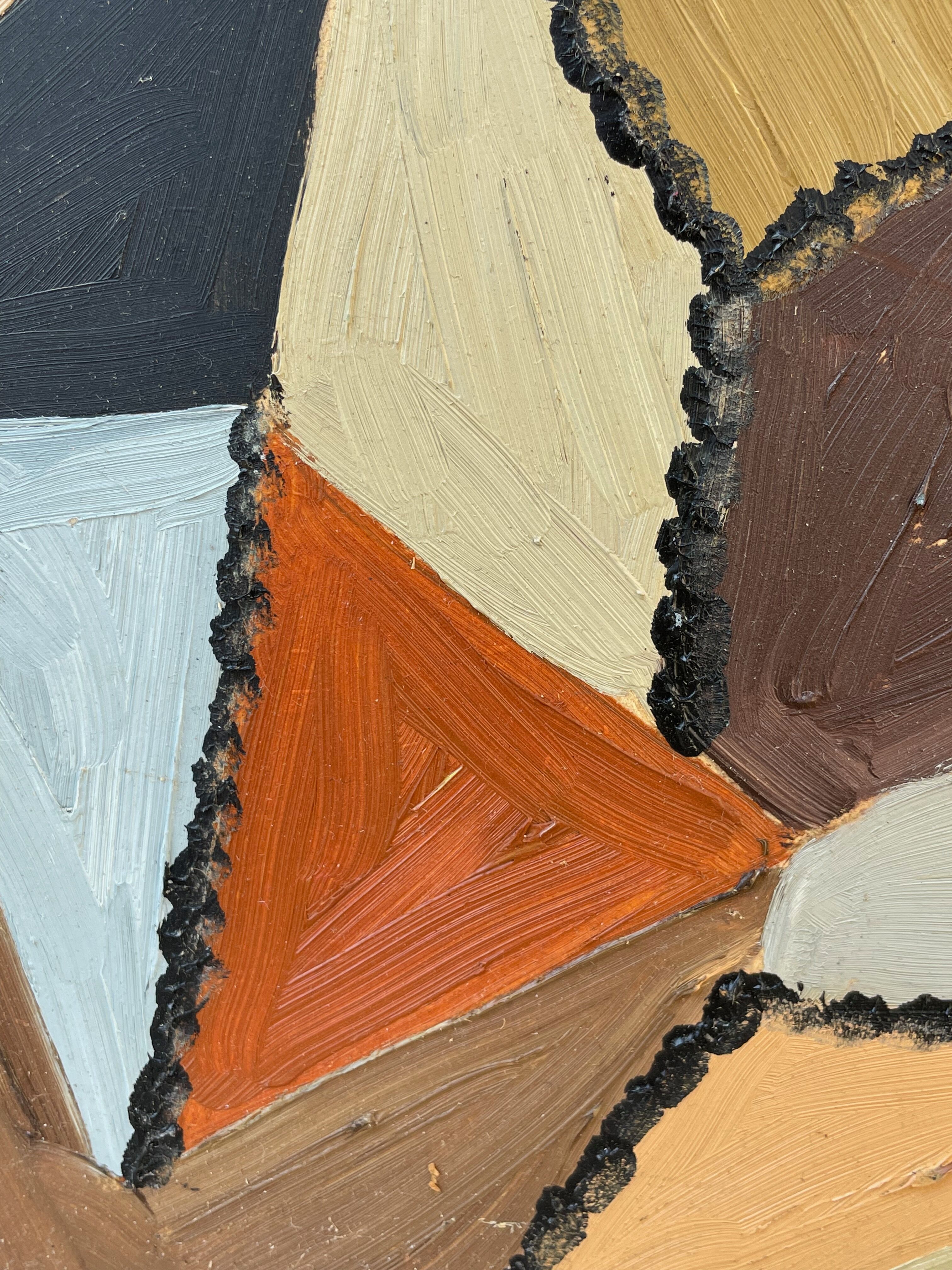 Tableau peinture moderne composition abstraite xxe