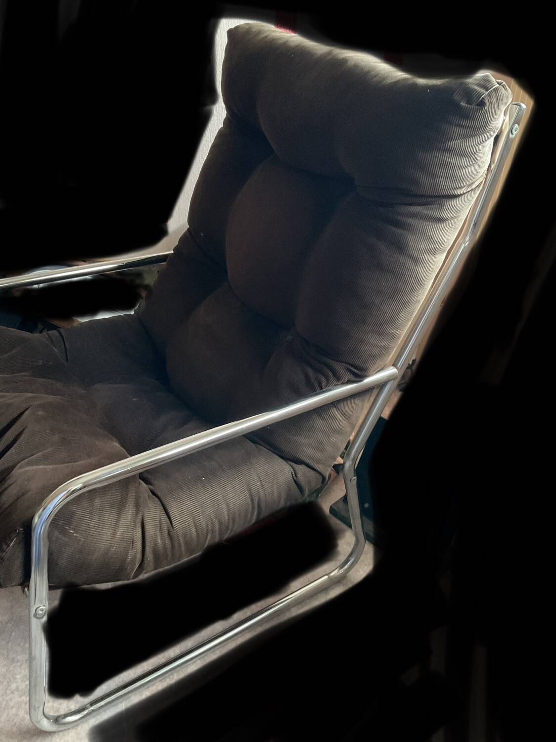 Vintage IKEA chrome armchair