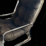 Vintage IKEA chrome armchair