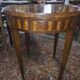 Bouillotte table in marquetry, signed Pagny Fils, Paris, early 20th century