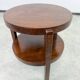 Round side table in Art Deco / functionalist style with shelf, by Thonet-Mundus.