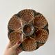 Set of 6 vintage ceramic oyster plates - Sarreguemines -