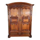 Louis XIV period carved oak wardrobe
