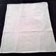 6 White Damask Cotton Napkins Monogram JC