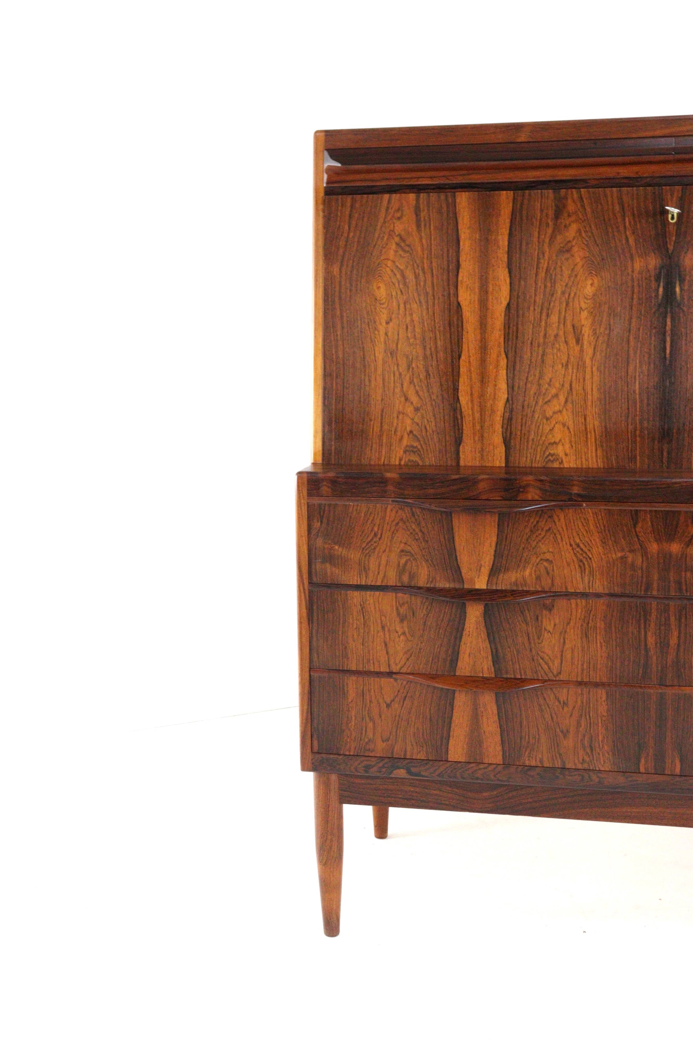 Secretary Erling Torvits for Klim furniture factory in rosewood.