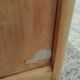 Vintage commode with tapered legs.