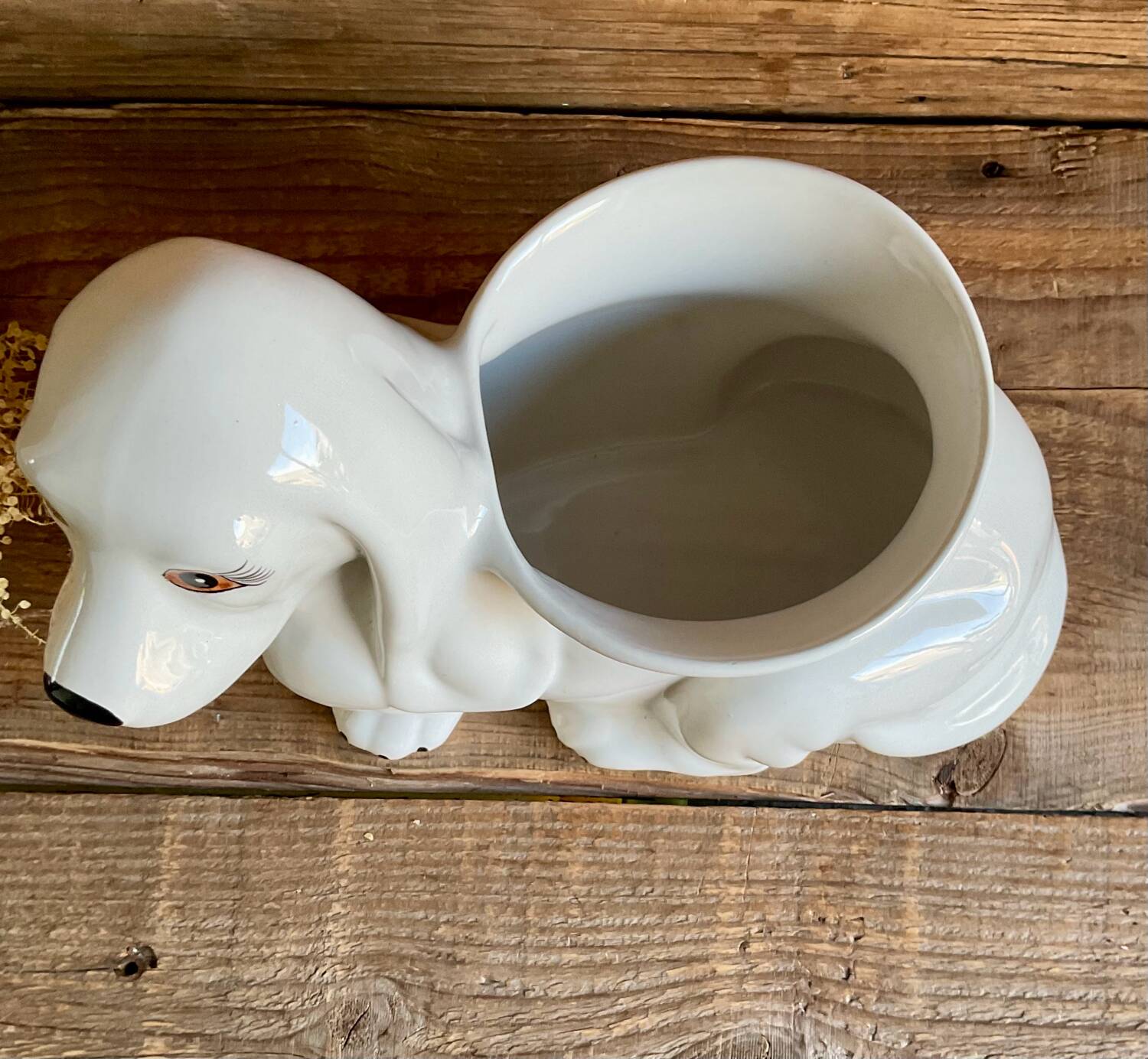 Vintage "dog" cache-pot