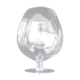 Vase en verre forme "verre a pied"
