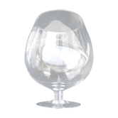 Vase in verre form "verre a pied"