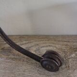 Coat rack Curved metal coat rack with two hooks
