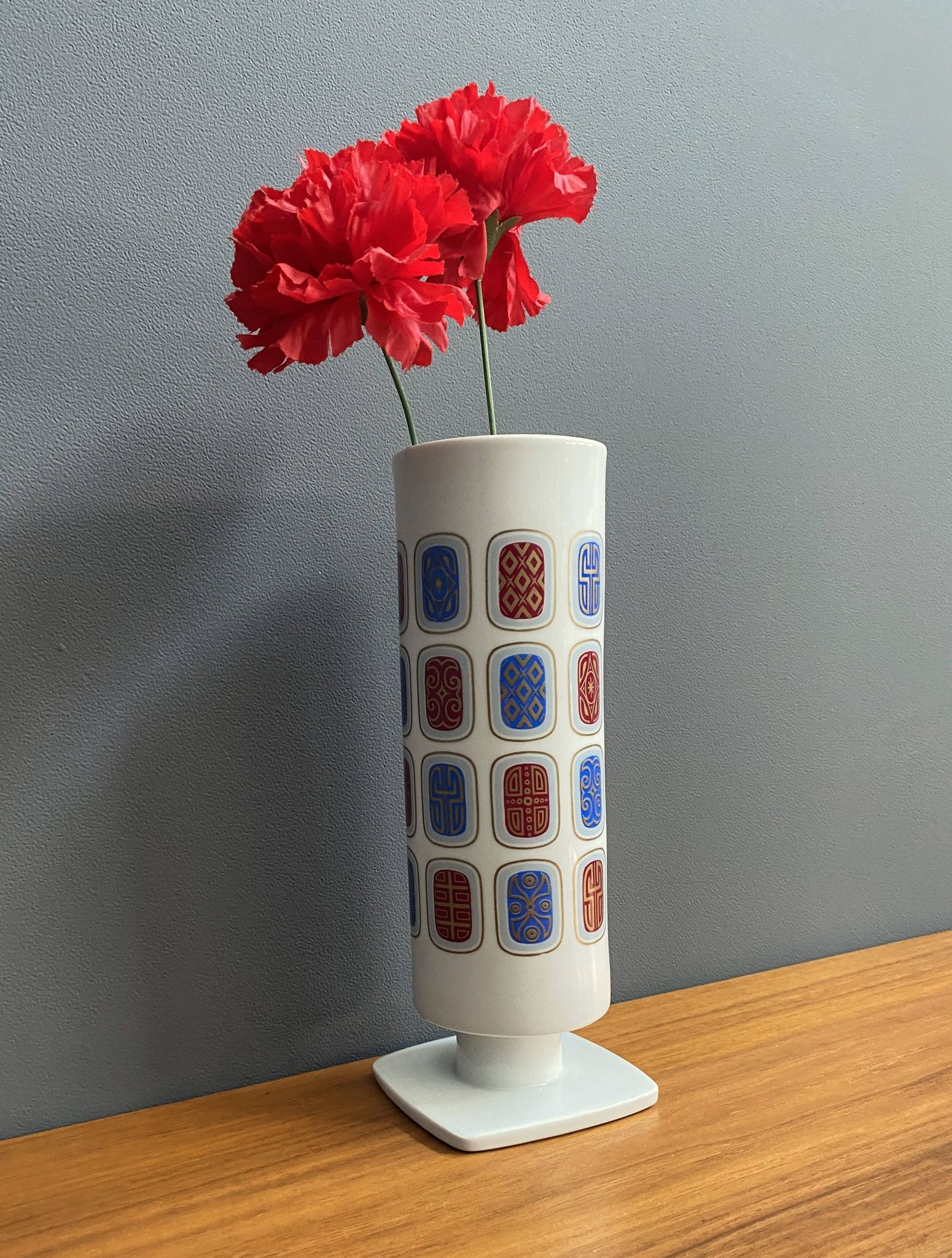 Alka Bavaria Vase on square base 1960s