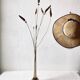 Amber glass soliflore vase, four-lobed base, 1960s-1970s.
