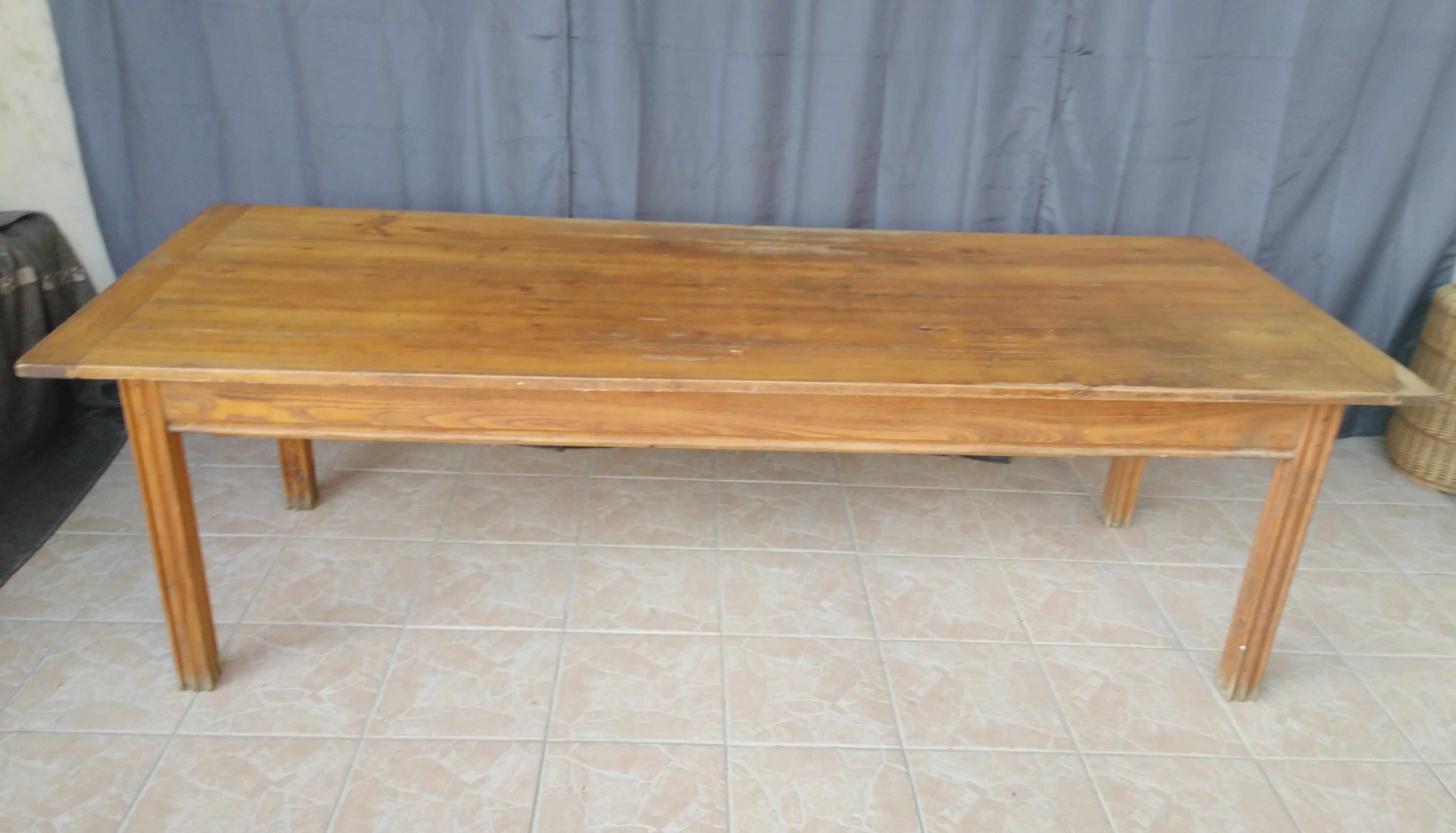 Oak farmhouse table