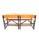 Large wooden school desk on wheels with desk flap, great for catering or the office