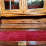 Secretary with marquetry library