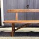 Banc en bois foncé Aranjou années 1980