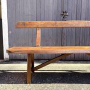 Aranjou dark wood bench from the 1980s