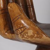 Suar wood hand chair