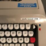 Typewriter Underwood 319 with inkpad nine