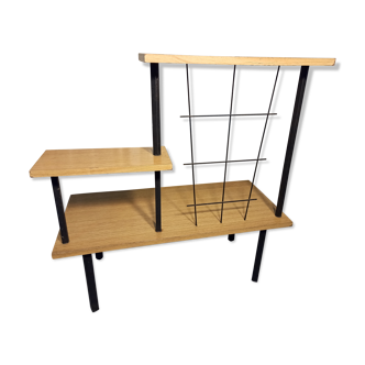 Shelf of the 50s-60s on 3 levels