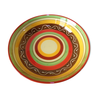 Glazed terracotta dish