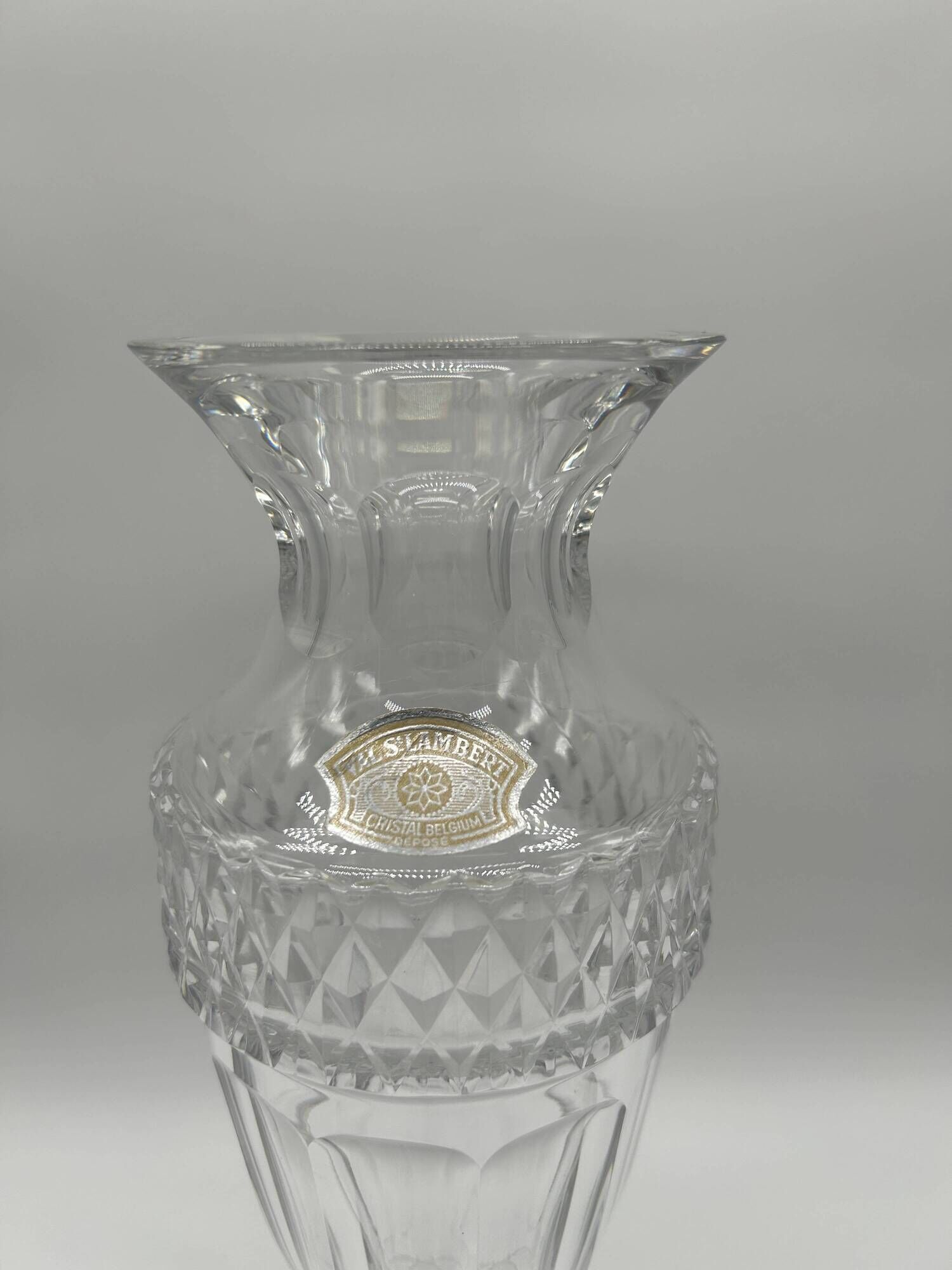 Crystal vase from Val Saint-Lambert - Gary model