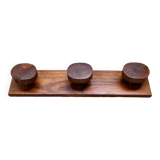 Wooden coat rack