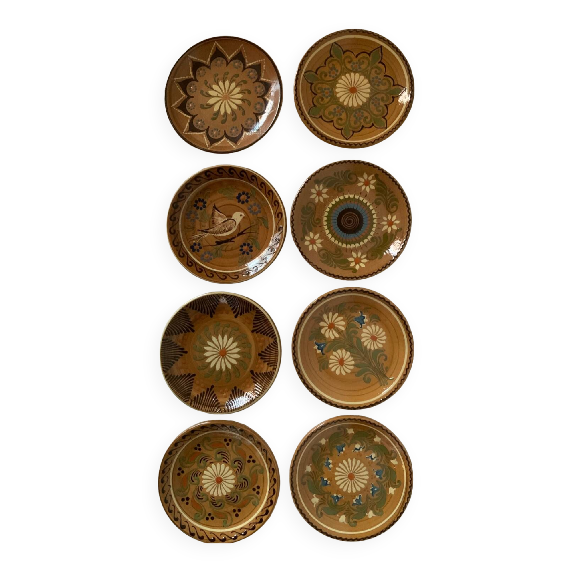 Vintage artisanal plates