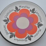 Old service 6 plates 2 cups GIEN model HARMONIS art table collection