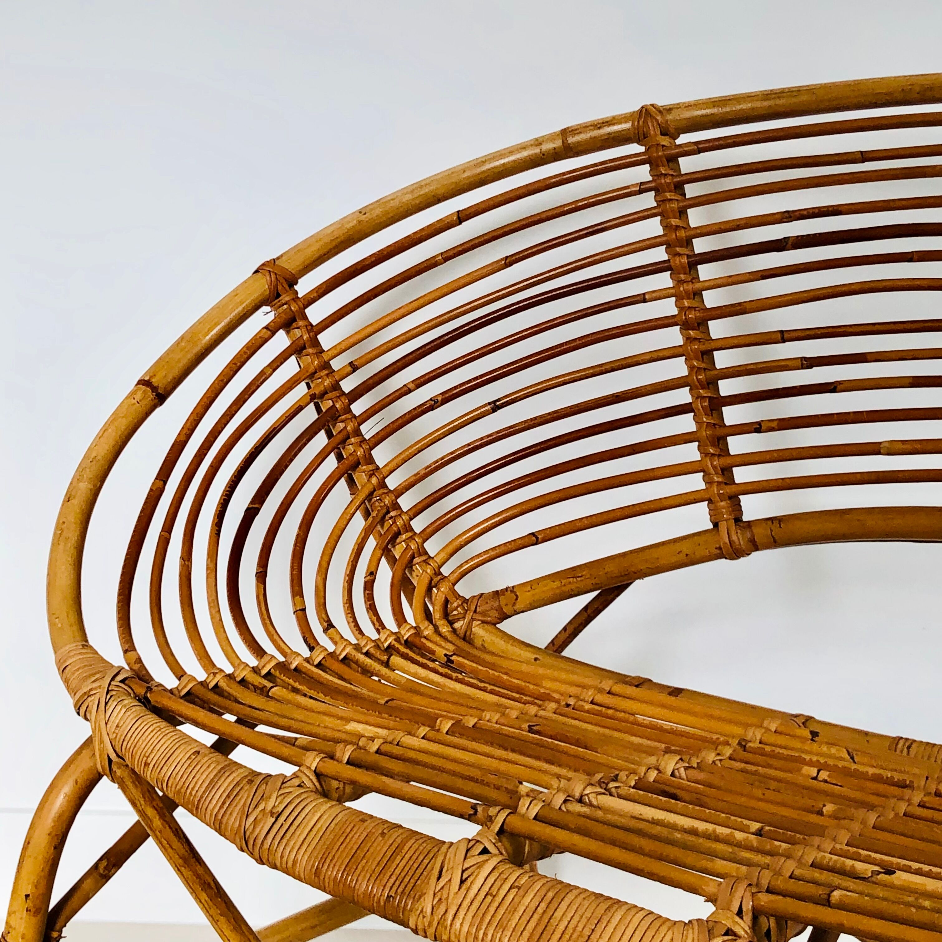Rattan sofa, France 60s