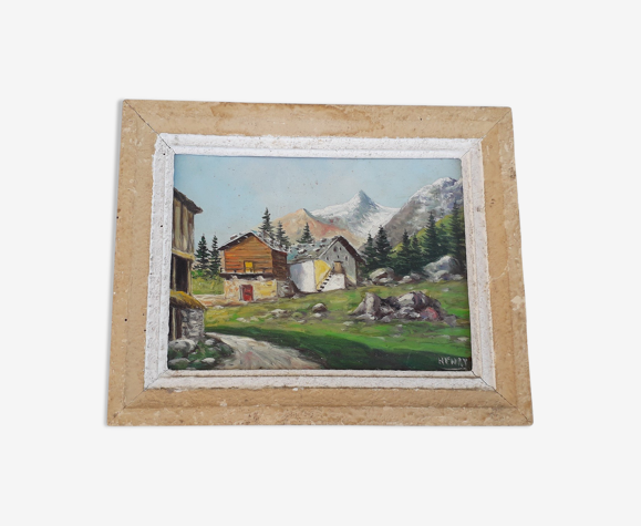 Landscape painting signed