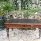 Flat desk double sided mahogany era XIX TH century