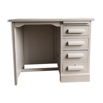 Children's desk painted in gray